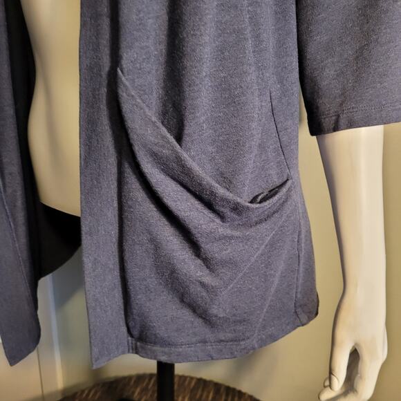 J Jill Pure Jill Open Front Cardigan Sz S Petite Stretch Cotton Modal Blend Cozy - Picture 6 of 10